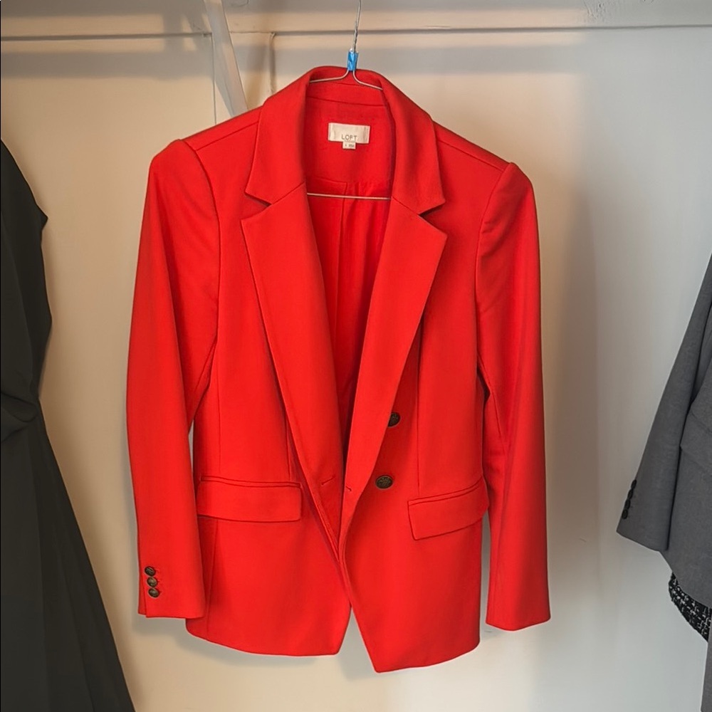 Vibrant Red Blazer by J. Crew